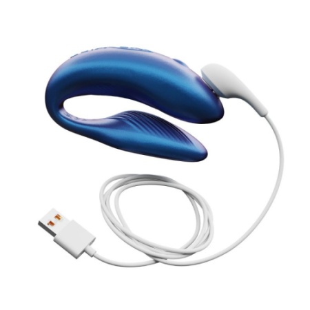 We-Vibe Chorus - вибратор для пар с сенсорным пультом и управлением через телефон синий